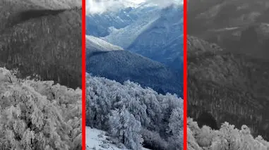 فیلم مناظر زمستانی و برفی مازندران