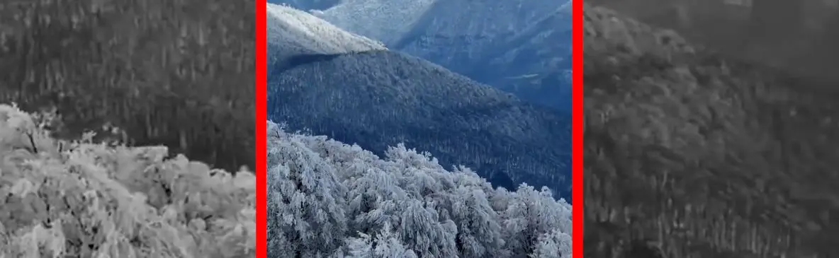 فیلم مناظر زمستانی و برفی مازندران