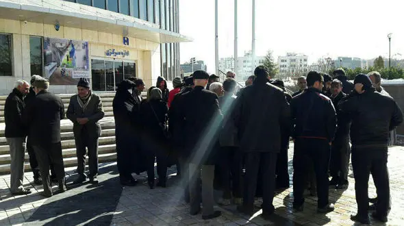 تجمع گروهی از سپرده گذاران موسسه میزان در مشهد