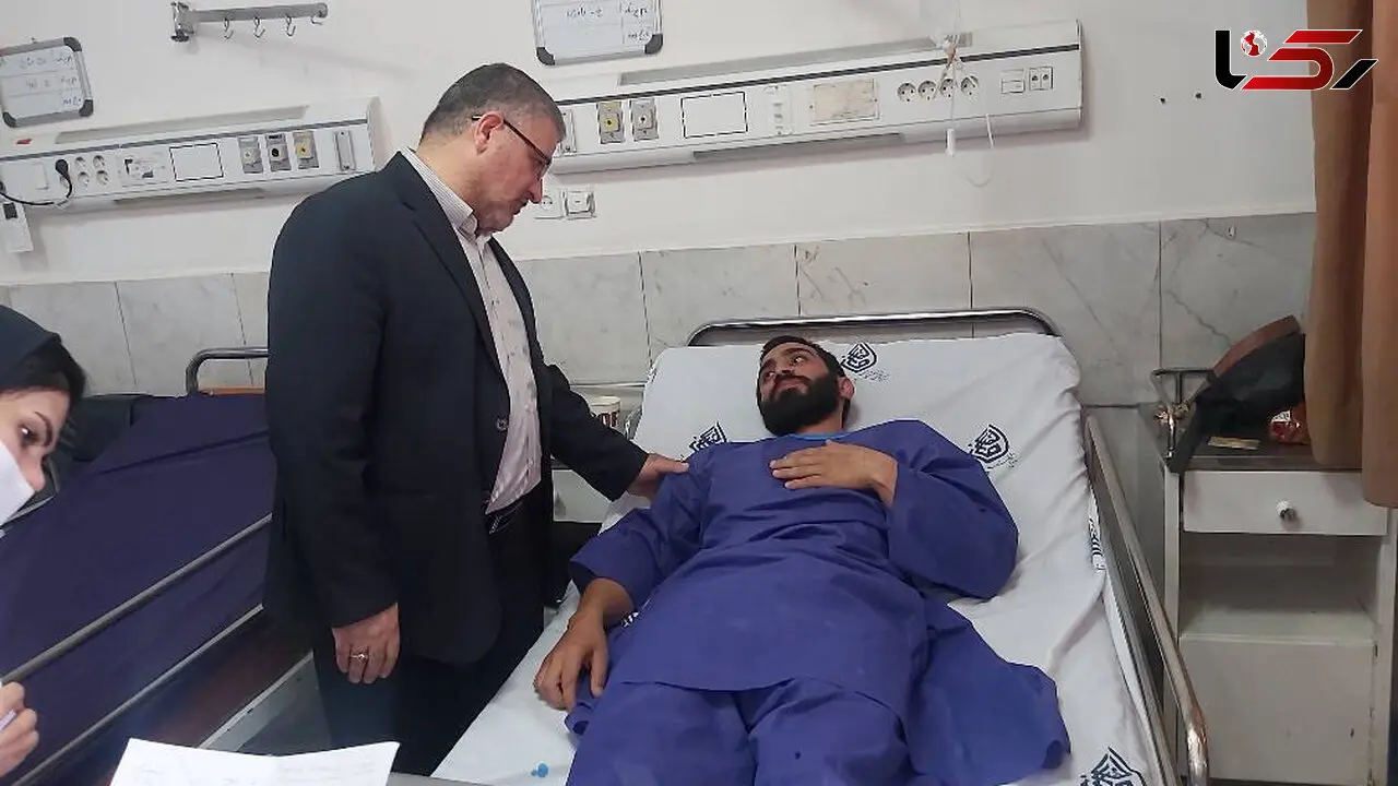 عیادت رئیس سازمان پزشکی قانونی از مجروحان حمله تروریستی به زندان اوین