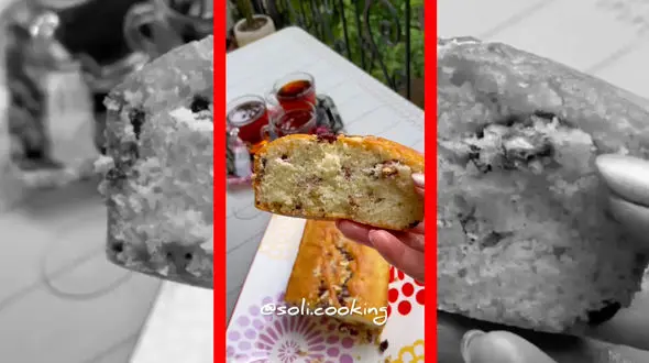 فیلم طرز تهیه کیک کشمش و گردو خانگی