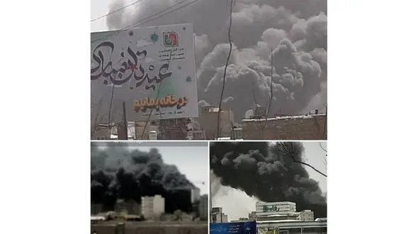 آتش سوزی بیخ گوش مترو کرج + فیلم 