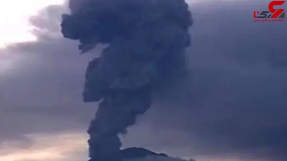 انفجارهای هولناک یک آتشفشان + فیلم