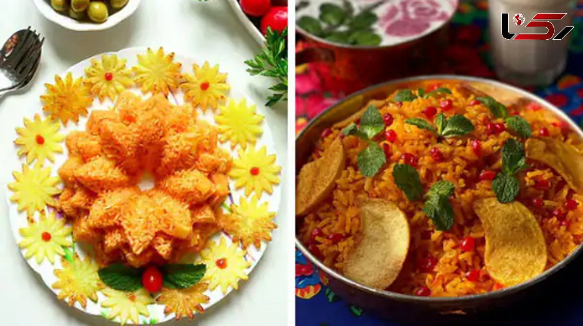 تزئین استانبولی پلو به سبک حرفه‌ ای + آموزش تصویری
