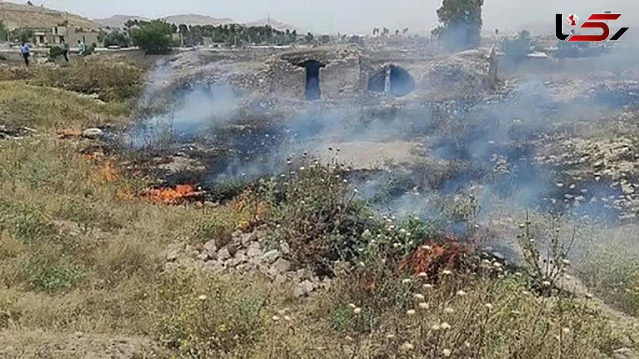 رعد و برق ، مزارع کشاورزی در لالی را به آتش کشید