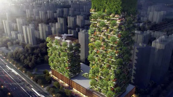  اولین برج زیبا که شبیه یک باغ است +عکس