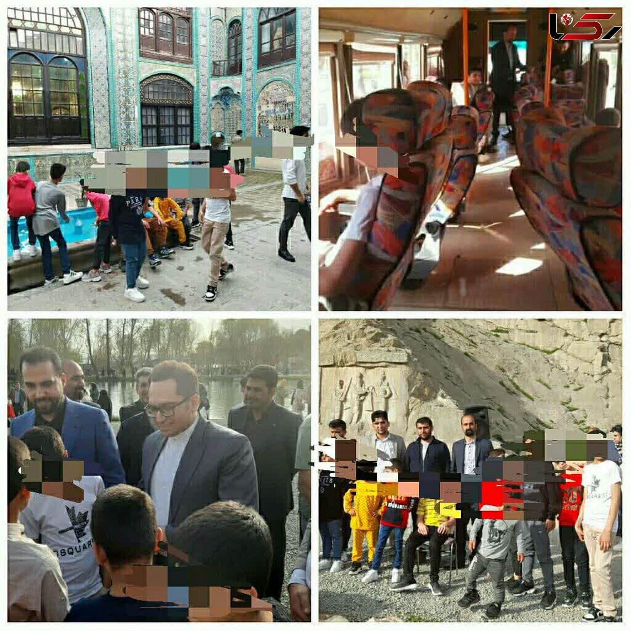 تاق بستان، فرزندان خود را با مهر به آغوش کشید/ بازدید کودکان بی سرپرست از اماکن گردشگری کرمانشاه + فیلم
