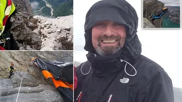 چتر نجاتی که باز نشد + عکس