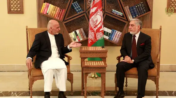 افغانستان با دو رئیس جمهور ؛ مراسم تحلیف غنی و عبدالله !