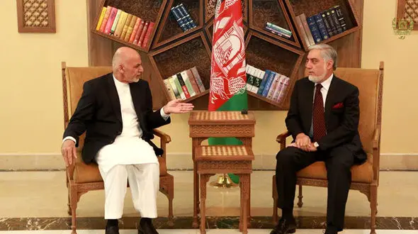 افغانستان با دو رئیس جمهور ؛ مراسم تحلیف غنی و عبدالله !