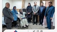 عیادت مدیران بیمه ملت از نماینده سانحه‌دیده شرکت