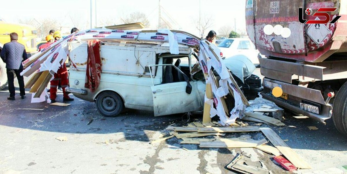 یک کشته در واژگونی وانت در جاده بستک