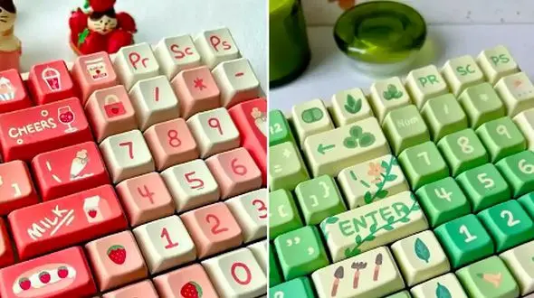 15 مدل کیبورد فانتزی دخترانه که میز کار شما را خاص می‌ کند