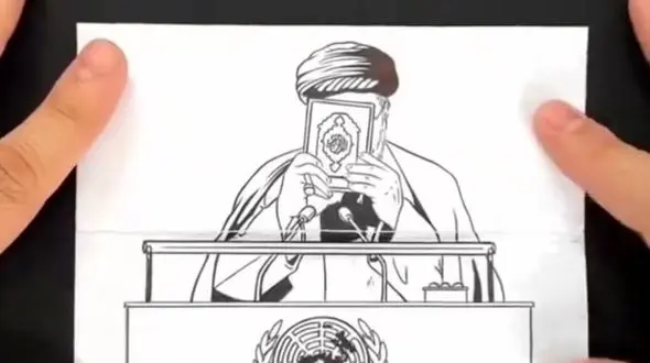 ۶۰ ثانیه با نقاشی زنده سفرهای استانی رئیس جمهور شهید+فیلم