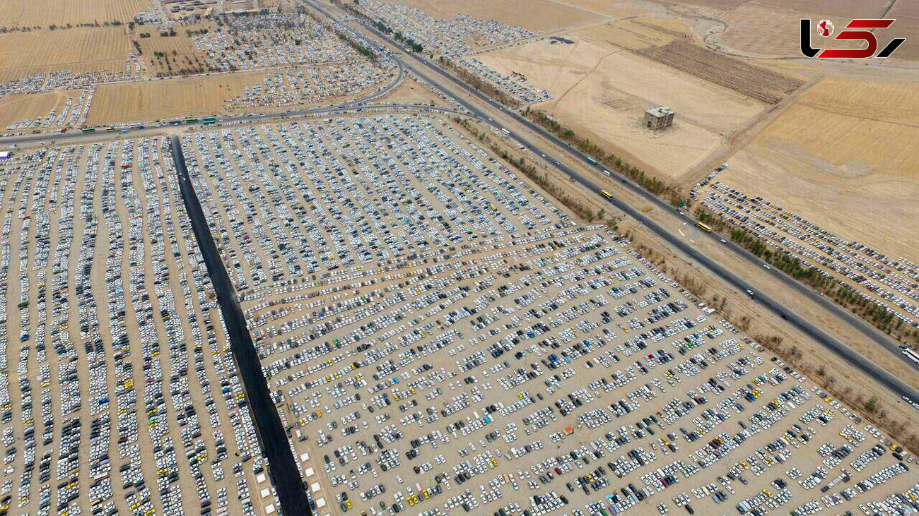 مهران بزرگترین پارکینگ خاورمیانه شد+عکس