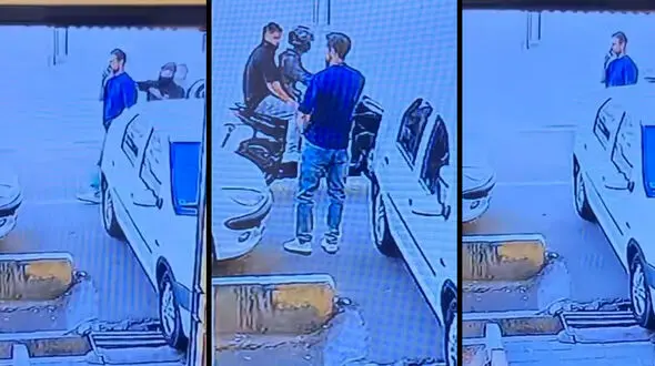 فیلم سرقت حرفه ای تلفن همراه از یک پسر جوان / در تهران نو رخ داد