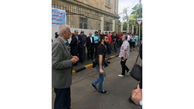 صف طولانی اخذ رای در مقابل سفارت ایران در ارمنستان