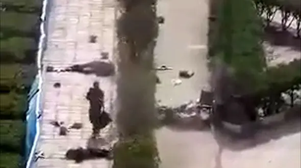 فیلم دیده نشده از تیراندازی تروریستی اهواز / لحظه به لحظه از نمای بالا!