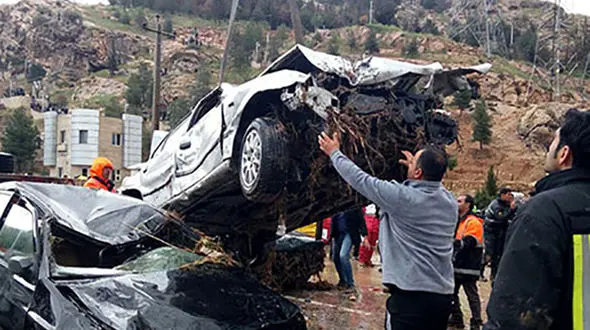 فیلم دیده نشده و هولناک از سیل شیراز 