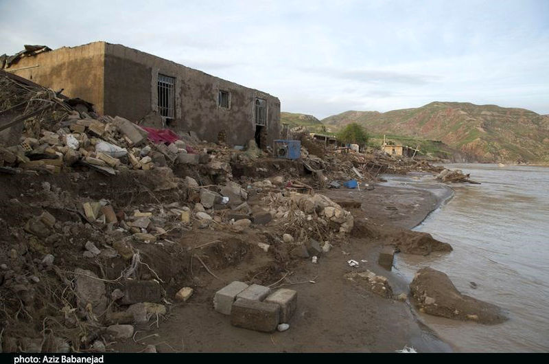 تخریب کامل روستای «چم‌مهر»