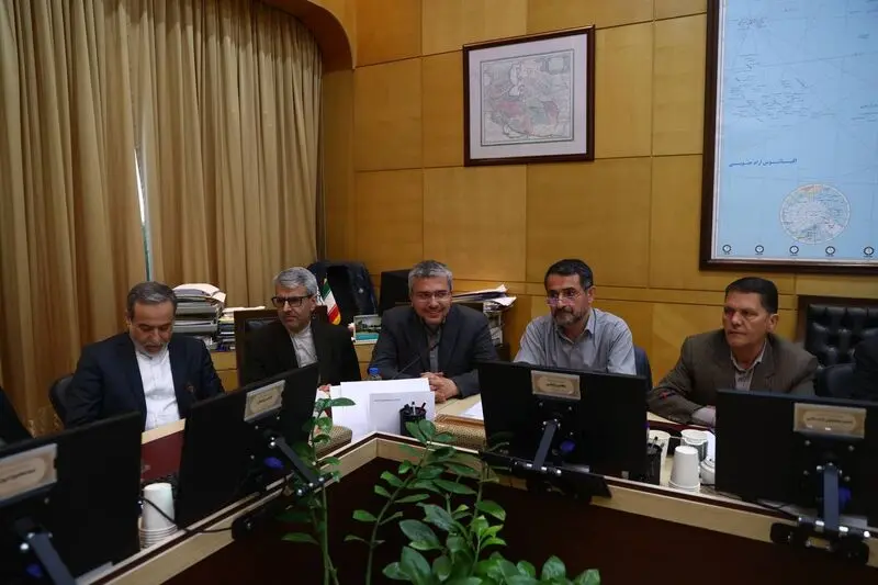 جلسه  اعضای کمیسیون امنیت ملی با عراقچی و بقائی 