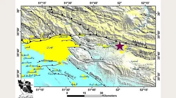 نقشه خوفناک از گسل مشا فشم / تهرانی ها نترسید اما مرحله بعد سخت تر است
