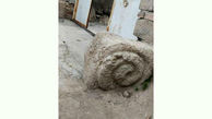 کشف قوچ و شیر سنگی جلوی در خانه / در آذربایجان غربی