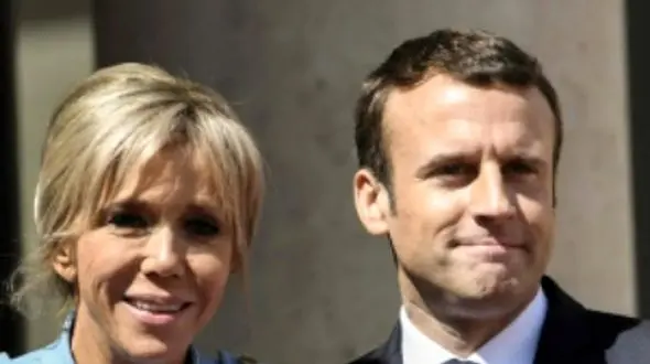 همسر قبلی بریژیت مکرون در روز عروسی شان+ عکس جوانی مکرون