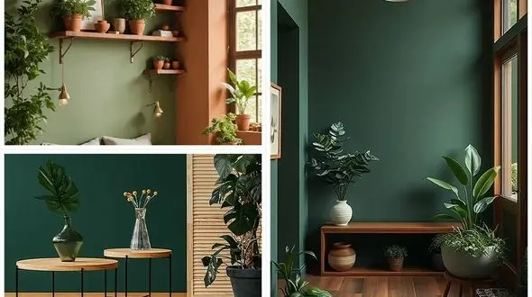چطور با دیوار سبز پذیرایی، حال‌ و هوای بهشت رو به خونه بیاری؟