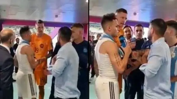 داستان درگیری مسی و بازیکن هلند چه بود؟ / پای آگوئرو در میان است + فیلم