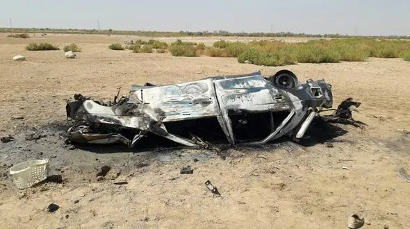 ٤کشته و زخمی در واژگونی منجر به آتش سوزی پژو ۴۰۵ در محور بندر ماهشهر - هندیجان 