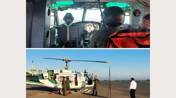 امداد هوایی برای نجات زن آستارایی 