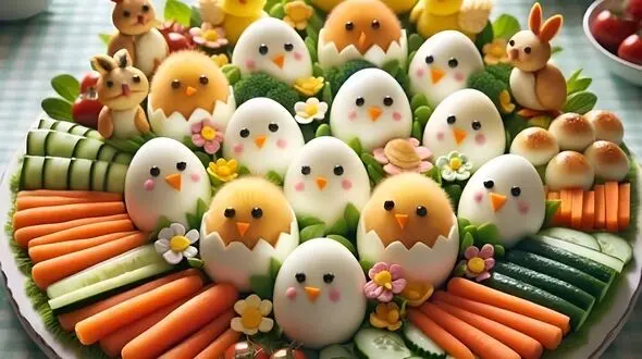 ۲۵ مدل تزیین تخم مرغ آب پز برای مدرسه و صبحانه؛ ایده‌ های ساده و بامزه