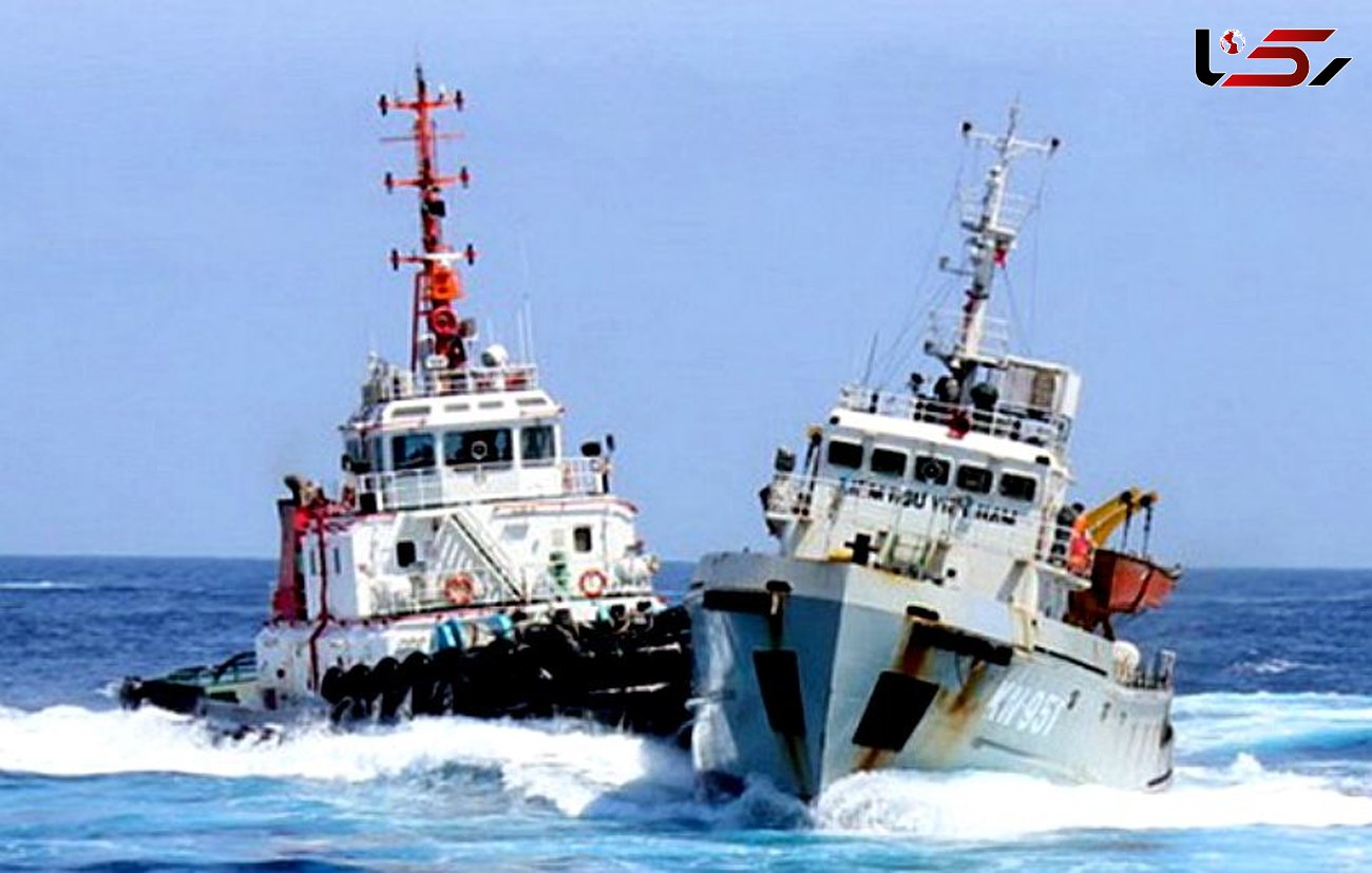تصادف دو کشتی دیگر در دریای چین / 7 تن ناپدید شدند + عکس