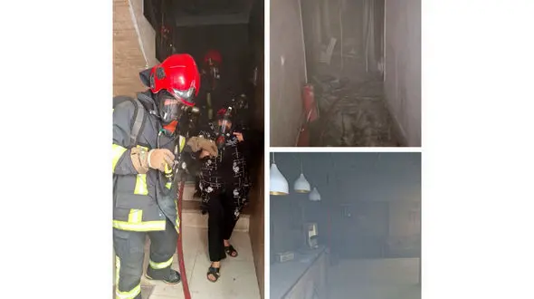 آتش سوزی بزرگ در سوئیت مسافران / 17 مسافر در محاصره آتش بی رحم در مشهد