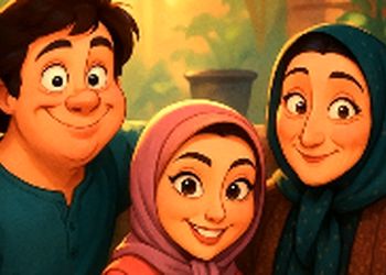 انیمیشن هنرنمایی خاطره انگیز مریم امیرجلالی در سریال خانه بدوش هم ساخته شد/ چقدر باحال شده شخصیت کارتونی این خانواده، کاش کل سریال رو انیمیشن کنن