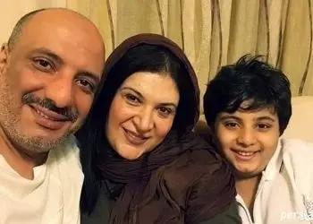 خارج گردی ریما رامین فر همای سریال پایتخت و امیر جعفری در کنار پسرشان در کلیسا