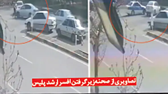 بازداشت راننده ای که افسر ارشد راهور را زیر گرفت! + عکس 