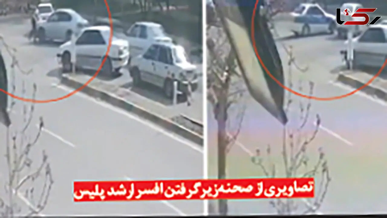 بازداشت راننده ای که افسر ارشد راهور را زیر گرفت! + عکس 