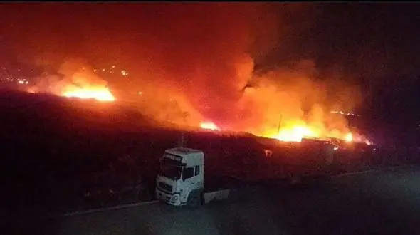 کامیون‌های ایرانی حامل مواد غذایی در سوریه مورد حمله قرار گرفتند