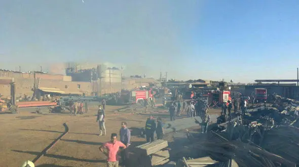 فیلم آتش سوزی هولناک در انبار جنوب تهران + فیلم و عکس 