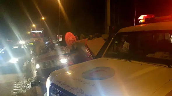 واژگونی خونین مینی بوس در مازندران با 15 سرنشین+عکس