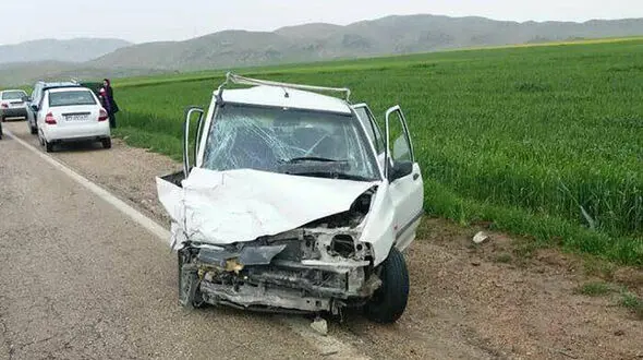  پراید با سگ تصادف کرد، راننده سبزواری کشته شد! + عکس