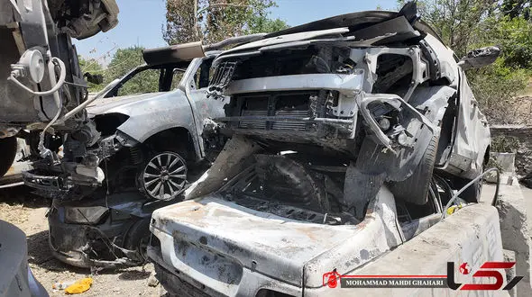 فیلم کشف جسد مردی بی گناه با بچه ای در آغوش زیر آوار زندان اوین ! / سندی دیگر از جنایات جنگی اسرائیل !