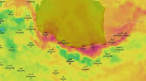 گرمای بی سابقه در شمال کشور / تصاویر ماهواره ای چه می گویند؟