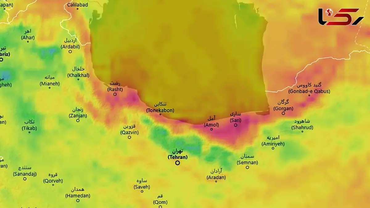 گرمای بی سابقه در شمال کشور / تصاویر ماهواره ای چه می گویند؟