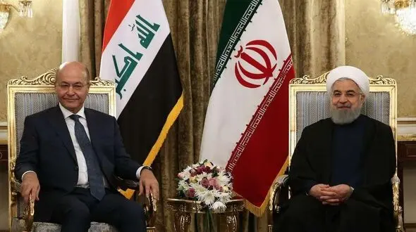 شوخی جالب حسن روحانی با رئیس جمهور عراق+عکس