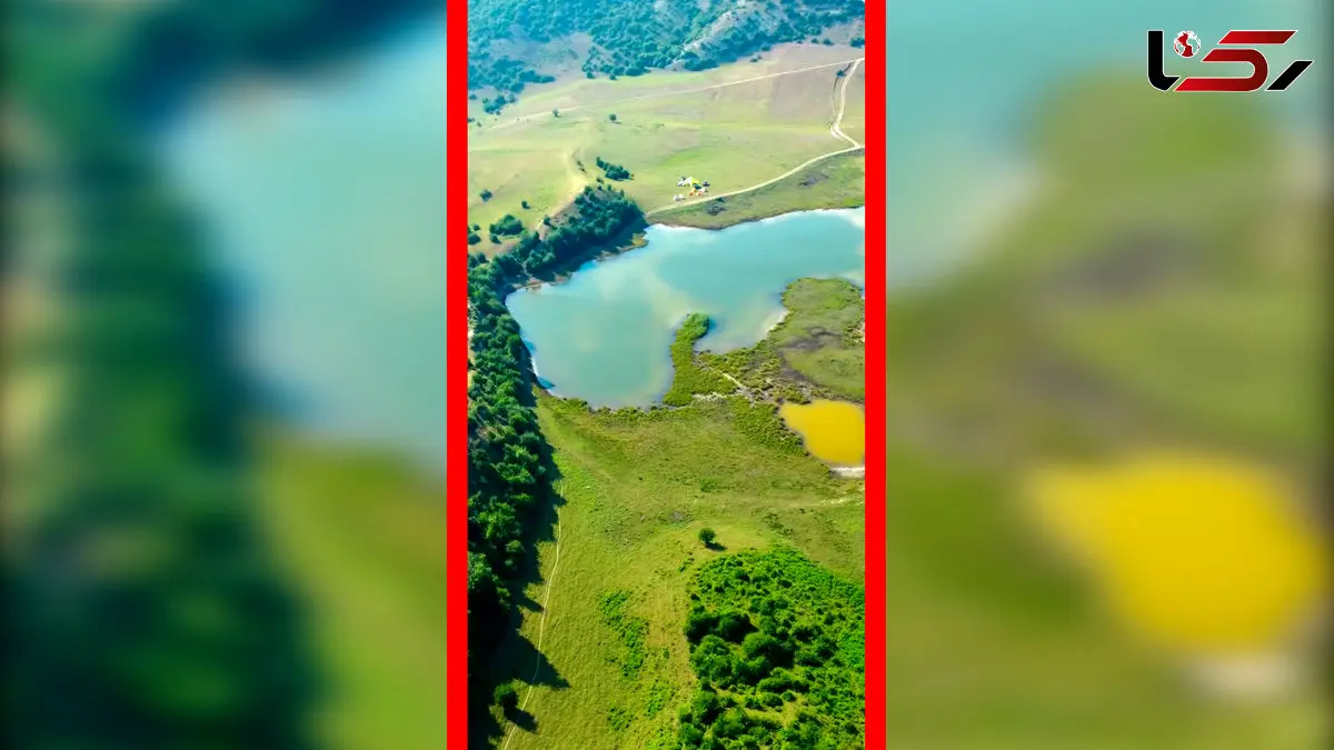 فیلم دریاچه بکر بهشهر با طبیعت شگفت انگیز 