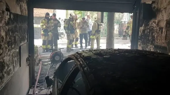 انفجار مرگبار در محله یوسف آباد / مرد مکانیک زنده زنده سوخت + عکس