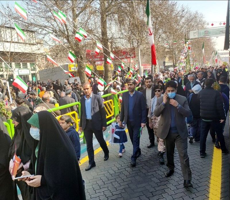معاون رئیس جمهور و رئیس سازمان اداری و استخدامی راهپیمایی 22 بهمن 1402